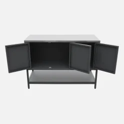 Modulo cucina da esterno in acciaio 3 ante e 1 ripiano, 120cm