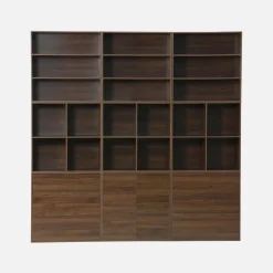 Modulo di stoccaggio decorativo in legno 3 cassetti