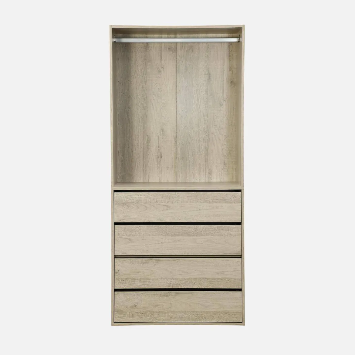 Modulo guardaroba con 4 cassetti e 1 spazio appendiabiti