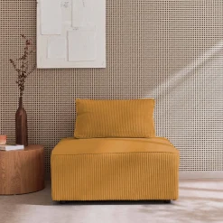 Modulo per divano modulare in velluto a coste