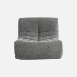 Modulo per divano modulare senza braccioli in bouclé