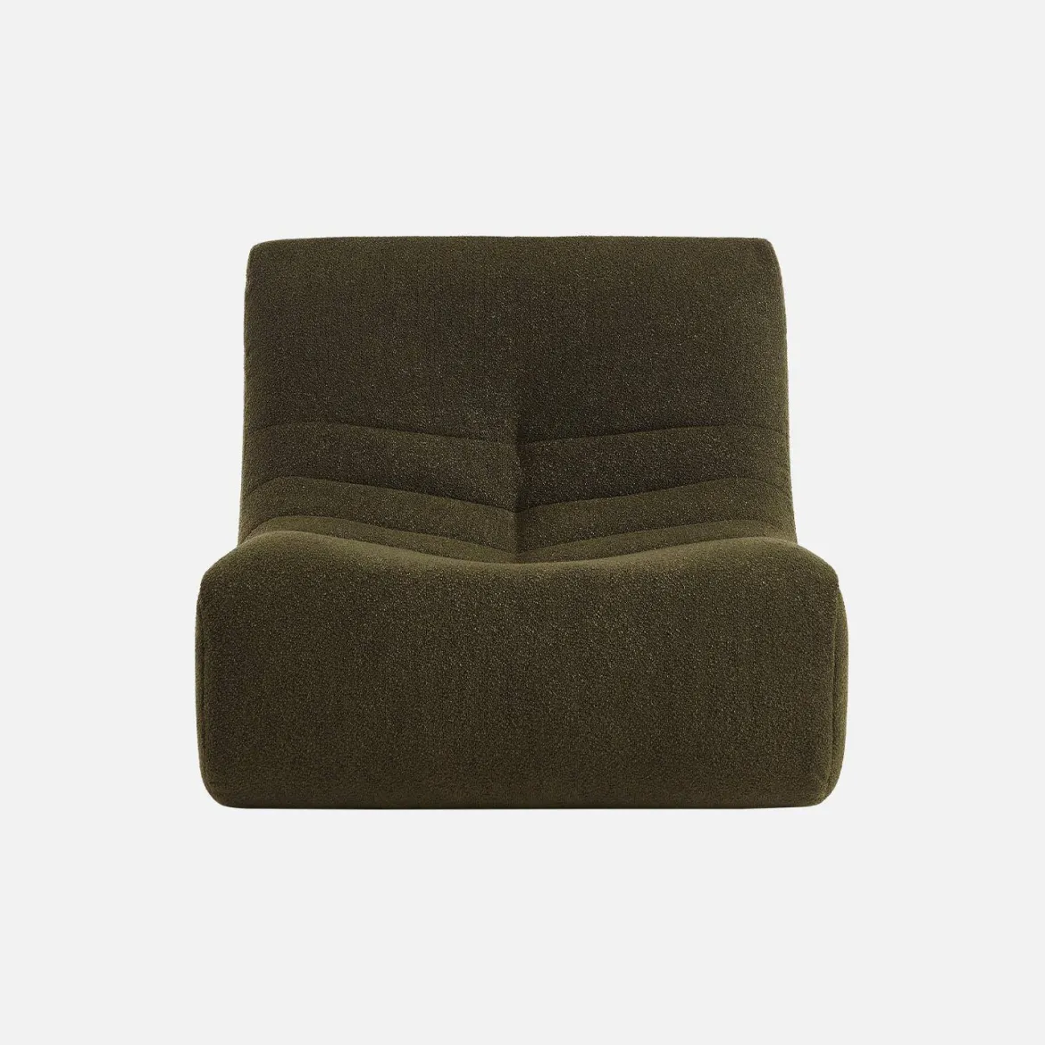Modulo per divano modulare senza braccioli in bouclé