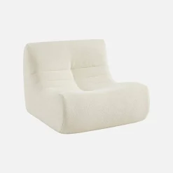 Modulo per divano modulare senza braccioli in bouclé