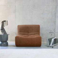Modulo per divano modulare senza braccioli in bouclé