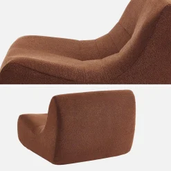 Modulo per divano modulare senza braccioli in bouclé