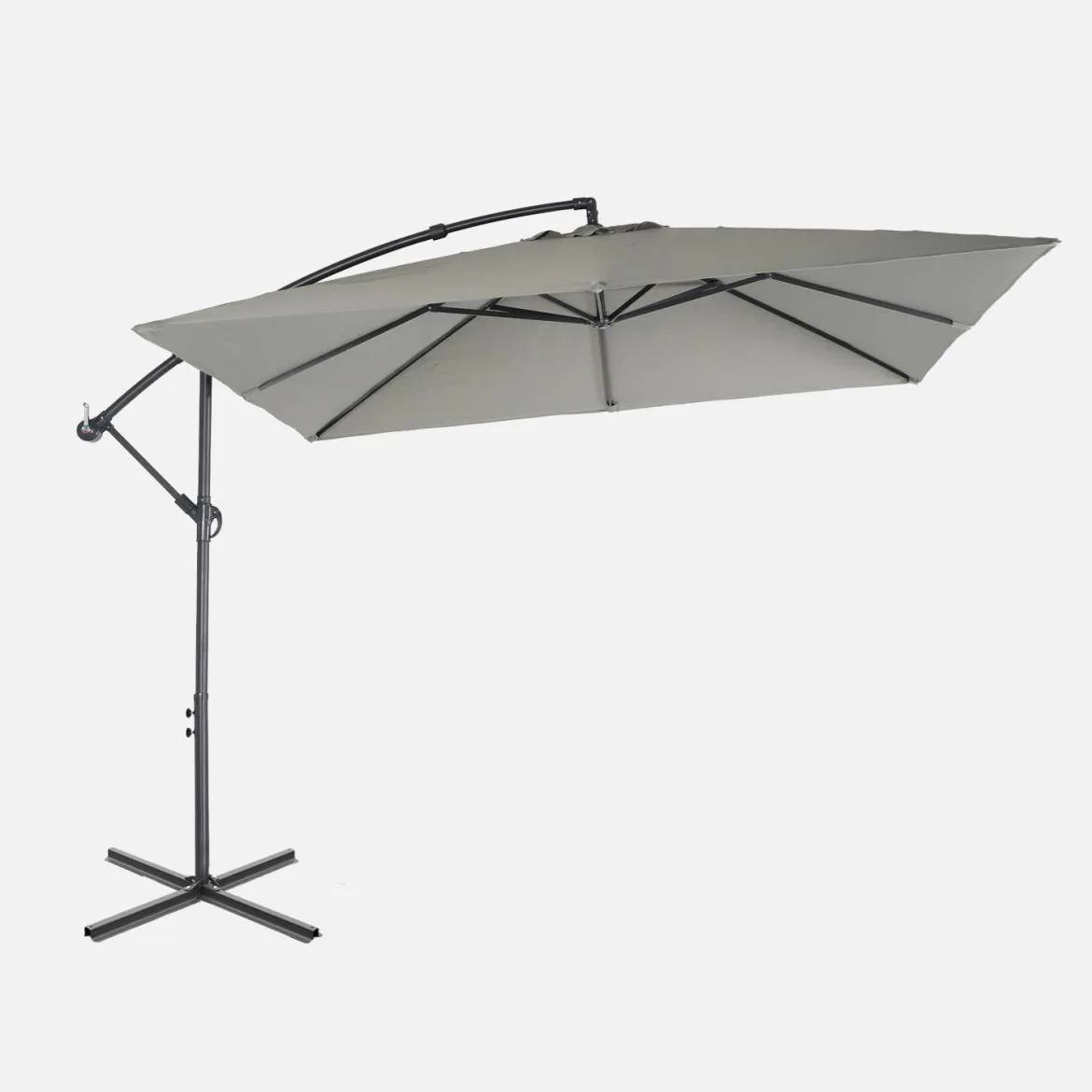 Ombrellone quadrato eccentrico, 3x3m