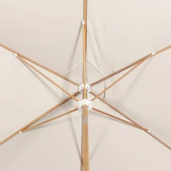 Ombrellone rettangolare asta effetto legno, 2x3m