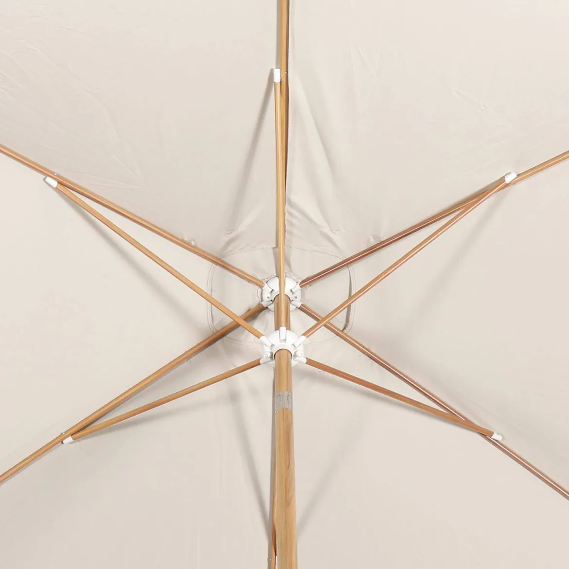 Ombrellone rettangolare asta effetto legno, 2x3m
