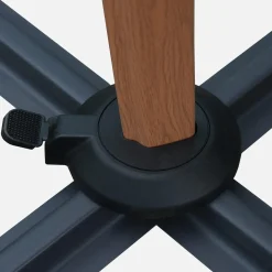 Ombrellone rettangolare asta effetto legno, 3x4m