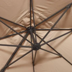 Ombrellone rettangolare decentrato in alluminio 3x3m