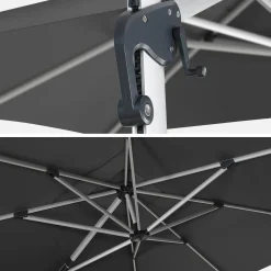 Ombrellone rettangolare decentrato 3x4m