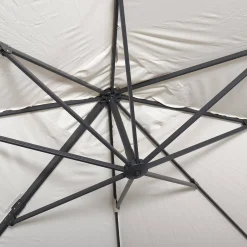 Ombrellone rettangolare eccentrico, 3x4m + base 50x50cm