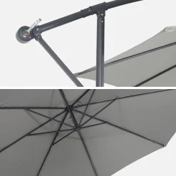 Ombrellone rotondo eccentrico, Ø3,5m