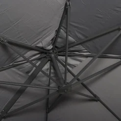 Ombrellone rettangolare decentrato in alluminio 3x3m