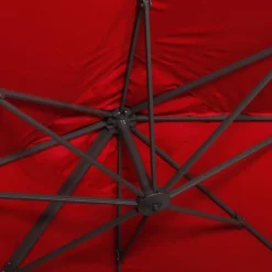 Ombrellone rettangolare decentrato in alluminio 3x3m