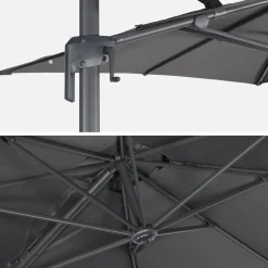 Ombrellone rettangolare eccentrico, 3x2m