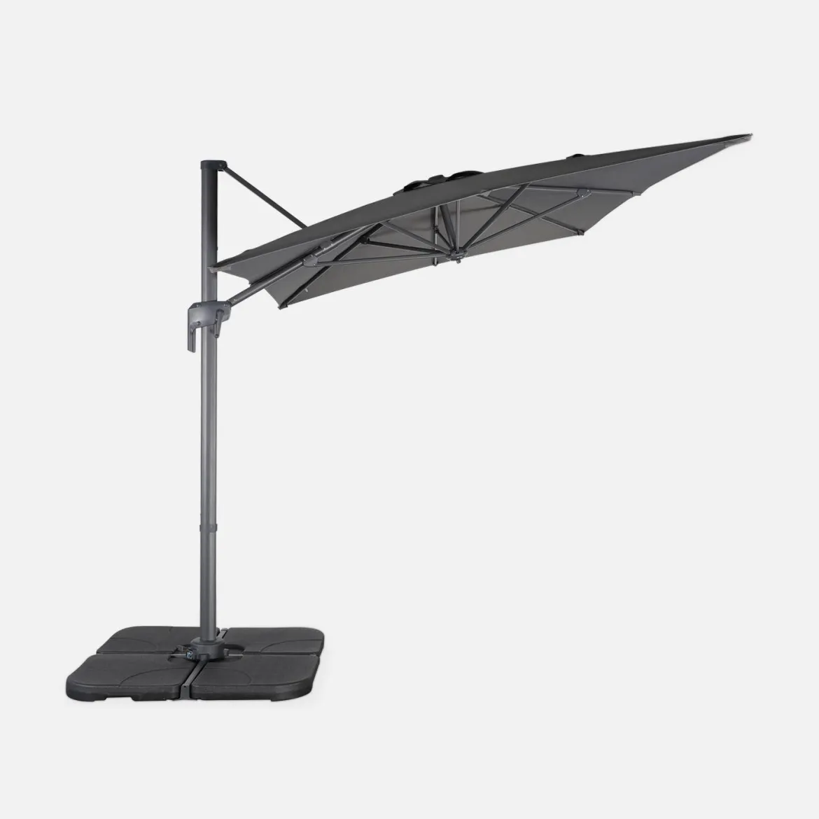 Ombrellone rettangolare eccentrico, 3x2m