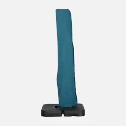 Ombrellone rettangolare eccentrico, 3x4m + piastre di zavorra 50x50cm