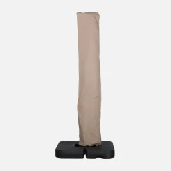 Ombrellone rettangolare eccentrico, 3x4m + piastre di zavorra 50x50cm