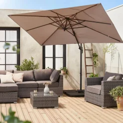 Ombrellone rettangolare eccentrico, 3x2m