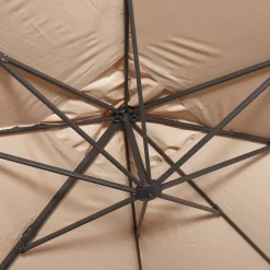 Ombrellone rettangolare eccentrico, 3x4m + base 50x50cm