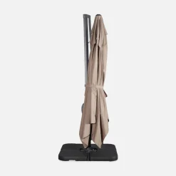 Ombrellone rettangolare eccentrico, 3x4m + base 50x50cm