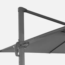Ombrellone rettangolare, 3x4m + base
