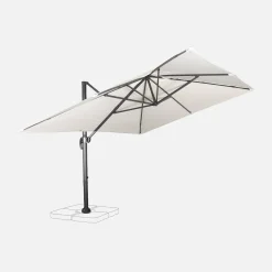 Ombrellone rettangolare, 3x4m + base