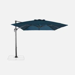 Ombrellone rettangolare, 3x4m + base
