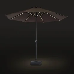 Ombrellone rotondo con LED, Ø2,7m