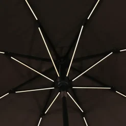 Ombrellone rotondo con LED, Ø2,7m