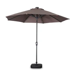 Ombrellone rotondo con LED, Ø2,7m