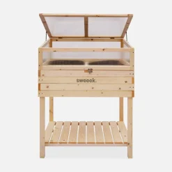 Orto rialzato in legno 80x60x109cm