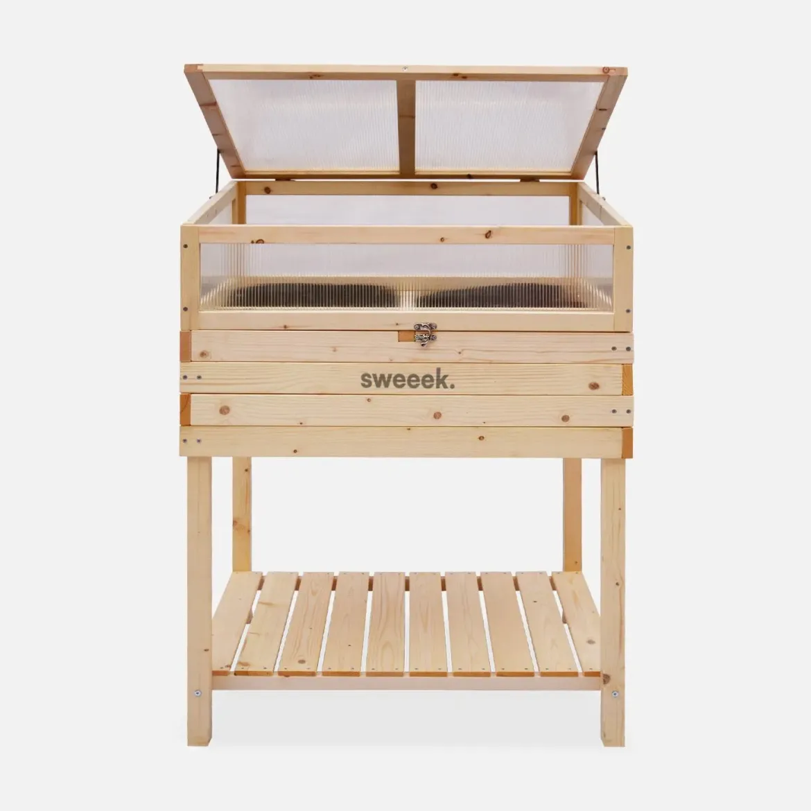 Orto rialzato in legno 80x60x109cm