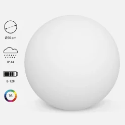 Palla luminosa a LED senza fili, per interni/esterni, 16 colori