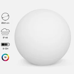 Palla luminosa a LED senza fili, per interni/esterni, 16 colori