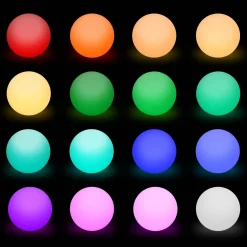 Palla luminosa a LED senza fili, per interni/esterni, 16 colori