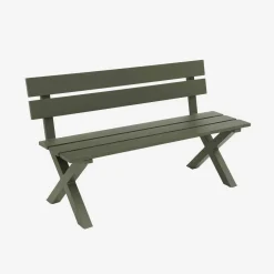 Panca da giardino in alluminio, 2 posti