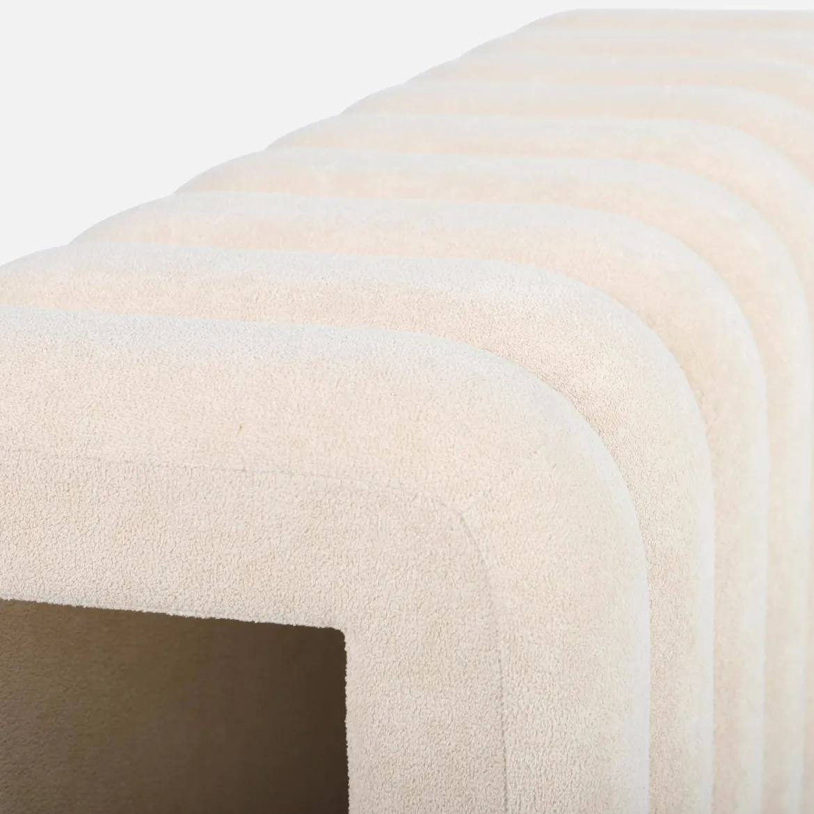 Panca, fine letto contemporaneo tessuto