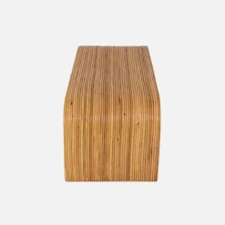 Panca, fine letto in rattan naturale, 100cm