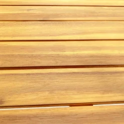 Panca in acacia e legno chiaro, 140cm
