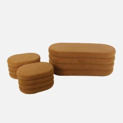 Panca contenitore con 2 pouf contenitori bouclé