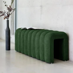 Panca, fine letto contemporaneo tessuto