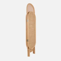 Paravento pieghevole da interno in rattan
