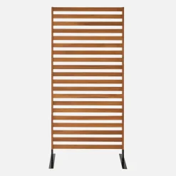 Paravento pieghevole in legno, 80x170x40cm