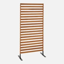 Paravento pieghevole in legno, 80x170x40cm