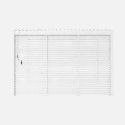 Pergola bioclimatica 3x4 in alluminio + 3 persiane da 1.3m