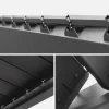 Pergola bioclimatica 3x4m in alluminio + 1 persiana 1m + 1 persiana 1.3m