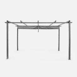 Pergola 3x4m in alluminio telo scorrevole