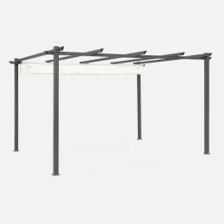 Pergola 3x4m in alluminio telo scorrevole